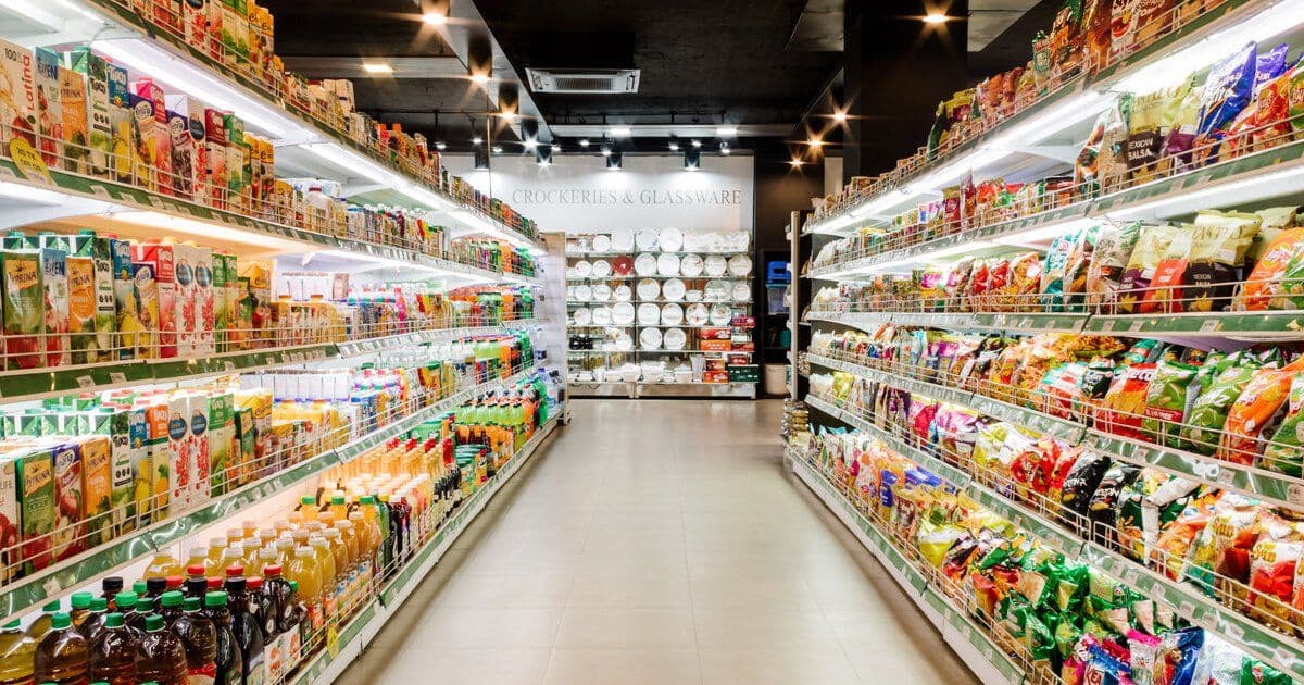 An aisle inside Khulshi Mart, Arcadia Shopping Centre, Chattogram