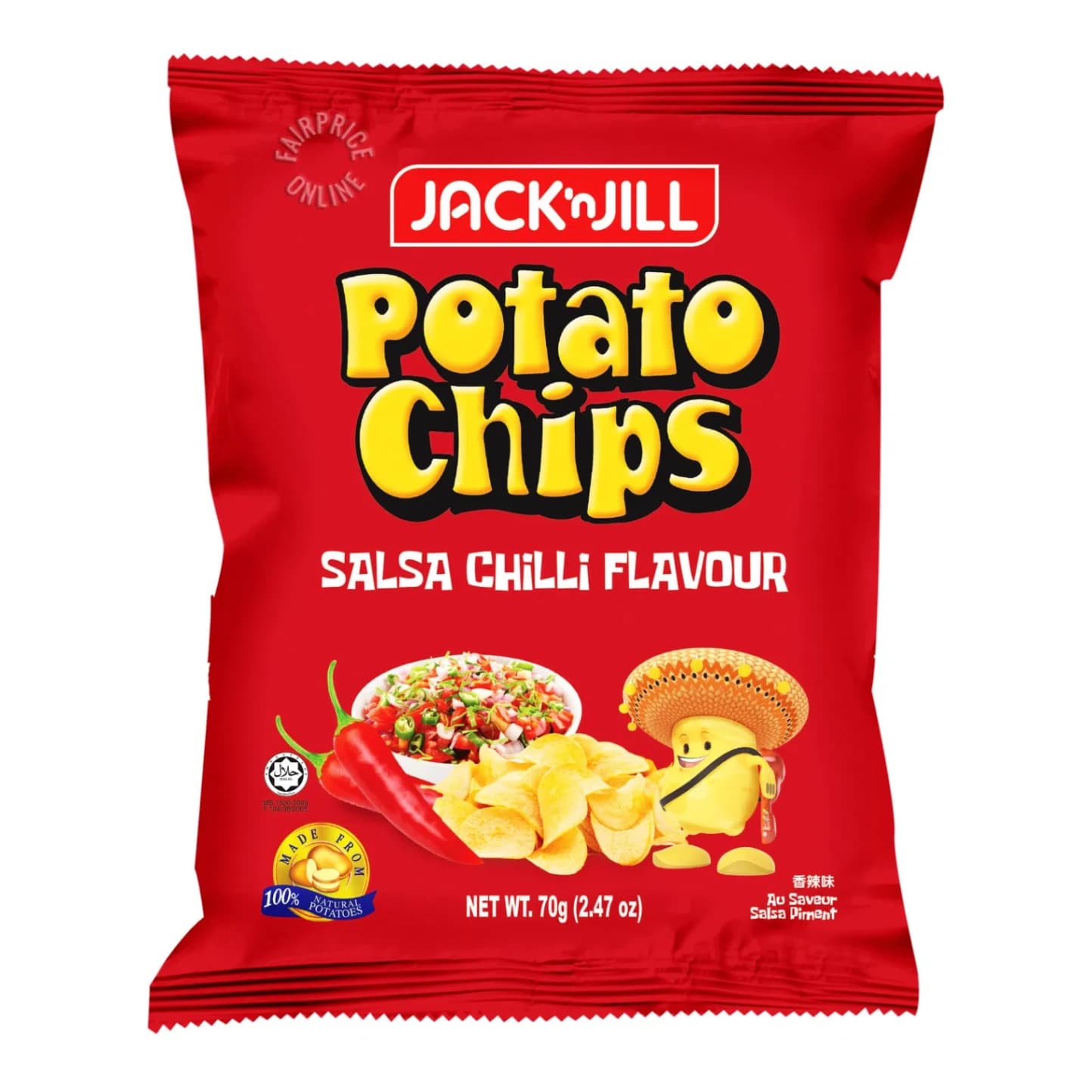 Jack'n Jill Potato Chips Salsa Chilli Flv. 70g