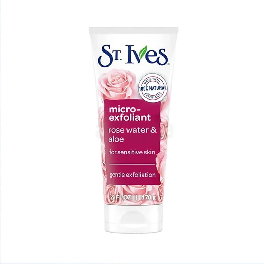 St. Ives Facial Scrub Micro-Exfoliant Rose Water & Aloe For Sensitive Skin 170g